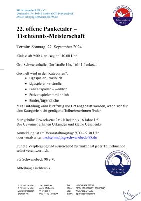 Einadung 22.offenen Panketaler TTM Einadung 22.offenen Panketaler TTM